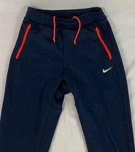 Nike Joggers Sweatpants Men’s Small Casual Athletic Navy Drawstring Swoosh - £31.31 GBP