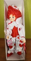 Brinns 1986 Calendar Clown February Limited Edition Red &amp; White Hearts Vintage - £27.24 GBP