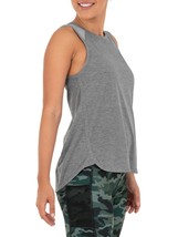 Athletic Works Women&#39;s Active Repreve Racerback Tank Top LARGE (12-14) Gray NEW - £9.24 GBP