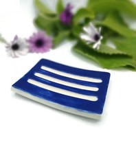 DISH SOAP BAR rectangular with drain, sustainable gifts for her, sponge holder - £32.05 GBP