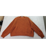 Duluth Cropped Sweater Womens XL Brown Chunky Knit Cotton Long Sleeve Cr... - £18.21 GBP