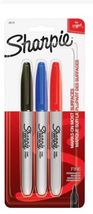 Sharpie 30173Pp Black, Blue, Red Permanent Marker Set, Fine Tip, 3 Pk - $3.91