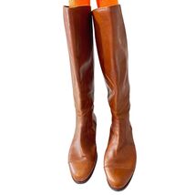 Ann Taylor Women’s Brown Leather Riding Boots Size 11M Knee High Equestrian - $59.39