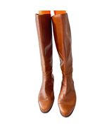 Ann Taylor Women’s Brown Leather Riding Boots Size 11M Knee High Equestrian - $1,101.47 MXN