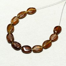 11pcs Natural Hessonite Oval Beads Loose Gemstone 20.05cts Size 8x6mm To 9x6mm - £6.15 GBP