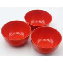 Lenox x Kate Spade Porcelain 6&quot; Cereal Bowls Red Set of 3 - £31.54 GBP