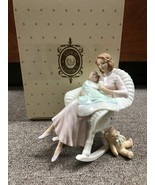 NIB 2001 Lenox Figurine Mother&#39;s Precious Gift SK 24 K Gold Mom Baby Chi... - $84.15