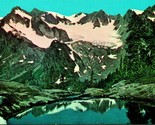 Vtg Chrome Postcard Mt Olympus And Humes Glacier From Queets Basin UNP - $3.91