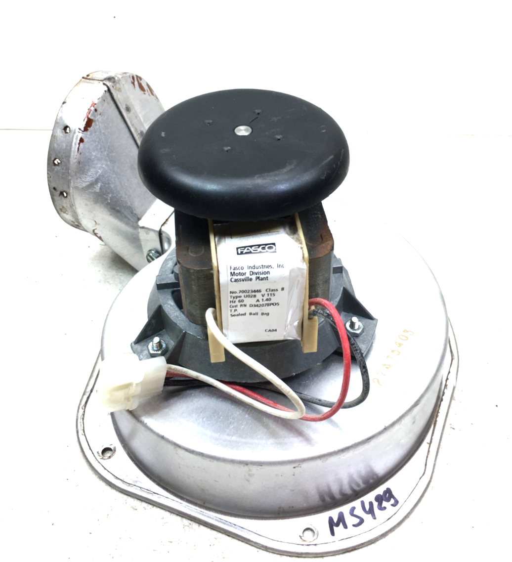 FASCO 70023446 Draft Inducer Blower Motor Assembly D342078P05 used #MS429 - $75.00