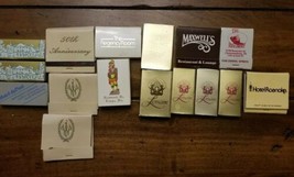 Lot 16 Vtg Matchbooks Virginia Lemaire Maxwells Hotel Dupont Tobacco Williamsbur - £13.66 GBP