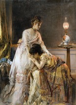 After the Ball by Alfred Stevens (Belgian 1874) Old Masters 7x10 Art Print - £15.56 GBP