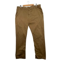 The Territory Ahead Pants Mens 40x32 Brown Straight Leg Casual Cotton Chino - $25.73