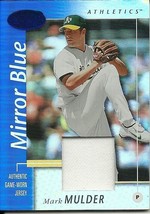 2002 Leaf Certified Materials Mirror Blue Mark Mulder 26 Athletics 32/75 - £5.71 GBP