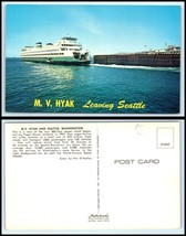 WASHINGTON Postcard - M. V. Hyak Ferry Leaving Seattle S16 - £2.31 GBP
