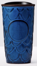 *Starbucks 2017 Blue Scales Siren Relief Double Wall Ceramic Tumbler NEW WITH TA - £29.96 GBP