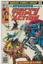 Marvel Triple Action #42 ORIGINAL Vintage 1978 Marvel Comics Reprint Avengers 50 - £10.13 GBP
