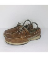 Sperry Top Sider Women&#39;s Leather Boat Shoes Casual Loafers Linen Oat Size 9 - £18.16 GBP