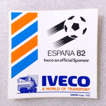IVECO &amp; SPAIN 82 FIFA WORLD CUP ✱ Vintage Sticker Decal Soccer Advertisi... - $15.83
