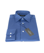 Men Mondego 100% Soft Cotton Dress Business shirt B300 French Blue Herri... - £32.47 GBP