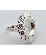 Authentic Kameleon 925 Silver Round Scroll Ring Ring Kr-10 Kr010  Size 7... - $1,149.64 MXN
