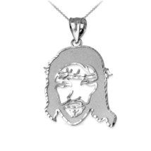 Sterling Silver Jesus Face DC Charm Necklace - £15.63 GBP+