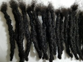 100% Dreadlocks Cheveux Humains Main 50 Pièces 10 &quot; Noir 3 CM Épais Grande - £276.91 GBP