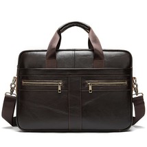 WESTAL Men&#39;s Briefcases Men&#39;s Bags Genuine Leather Lawyer/office Bag for Men Lap - £92.25 GBP