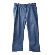 Lands End Jeans Women 20W Plus Size Denim High-Rise Straight Leg 100% Co... - $22.44