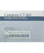 Casio CT-360 Casiotone Keyboard Original User&#39;s Operating Owner&#39;s Manual... - $24.74