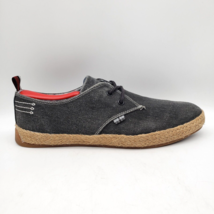 BEN SHERMAN Prill Knit Lace Up Sneaker Grey Brown Boat Shoes Men&#39;s Size 10.5 - £19.74 GBP
