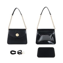 Vintage Ita Bag Transparent Window Women Shoulder Bag for Pins Bagdges Display C - £46.47 GBP