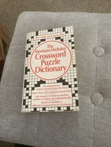 CROSSWORD PUZZLE DICTIONARY - Merriam-Webster - Paperback - EUC - £3.99 GBP