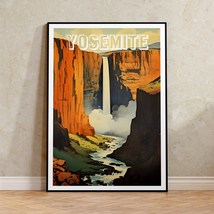 Yosemite Travel Poster, California Wall Art, California Print, Yosemite Poster,  - £14.38 GBP+