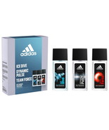 ADIDAS Deodorant Body Fragrance Gift Set: Ice Dive Dynamic Pulse Team Fo... - $601.94 MXN