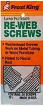 Frost King Lawn Chair Screws 20 in one package - $14.85