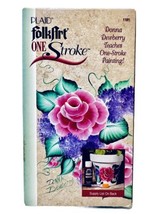 Plaid FolkArt One Stoke Painting Teaching By Donna Dewberry VHS Tape Vtg 1996 - $5.95