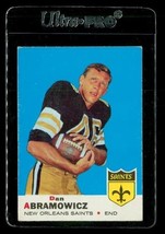 Vintage Football Card 1969 Topps Football Dan Abramowicz #36 New Orleans Saints - £3.88 GBP