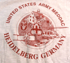 Discontinued United States Army Meddac Heidelberg Germany Unit Shirt Large - £70.55 GBP
