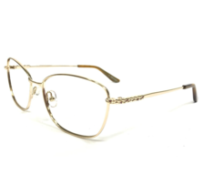 Bulova Eyeglasses Frames ORCHARD BEACH Gold Cat Eye Full Wire Rim 55-16-135 - £36.37 GBP