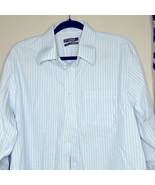 Nordstrom Blue Striped Long Sleeve Shirt 16.5 32-33 - $17.64