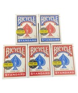 LOT OF 5 Decks BICYCLE Poker Playing Cards Original 808 Standard NEW - $19.55