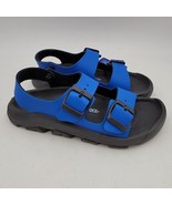 Birkenstock Mogami Milano Sandals Kids Size 34 Ultra Blue Black Slingbac... - £31.60 GBP