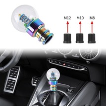 Acrylic Clear Crystal Pyramid Ball Shift Knob Manual Transmission Shifter - £16.37 GBP