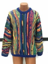 Coogi Millennium Vintage Wool Rainbow Sweater Rare Olympics Theme Hip Hop Large - $989.96