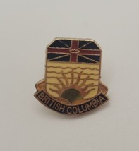British Columbia Canada Crest Vintage Collectible Lapel Hat Pin Tie Tack - $19.60