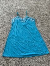Icollection Women&#39;s Rihanna Day and Night Modal Chemise Blue Size Large ... - $182.52 MXN