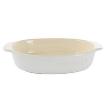 Crock Pot Artisan 2.5 Quart Oval Stoneware Casserole in White - $60.76