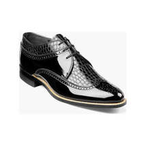 00605, Stacy Adams Leather Shoes Dayton Wingtip Oxford All Colors image 3