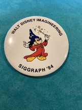 1994 Walt Disney Imagineering Mickey Mouse 3&quot; Pinback Button - £7.88 GBP