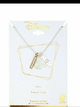 Disney Mickey Mouse MOM Necklace Crystal - £37.34 GBP